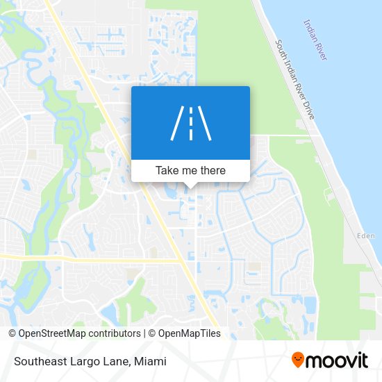 Southeast Largo Lane map
