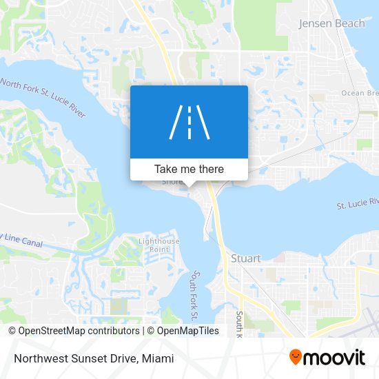 Northwest Sunset Drive map