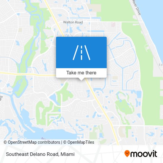Southeast Delano Road map
