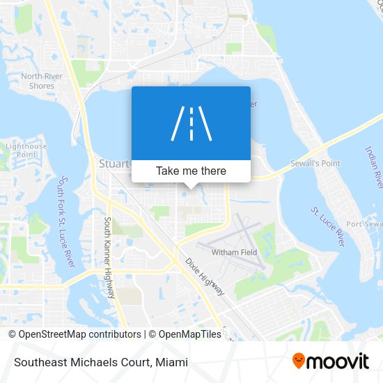 Southeast Michaels Court map