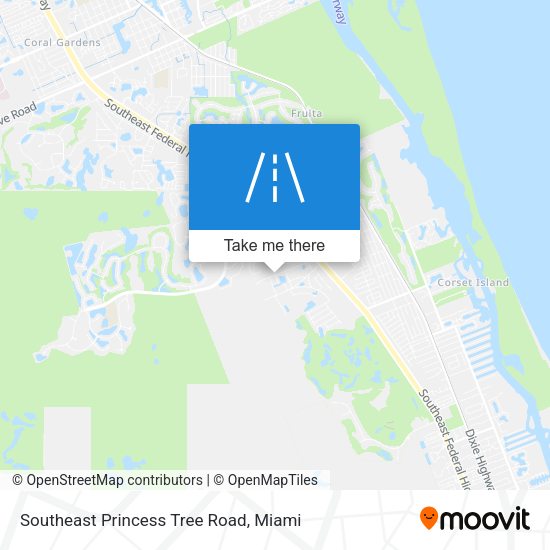 Southeast Princess Tree Road map