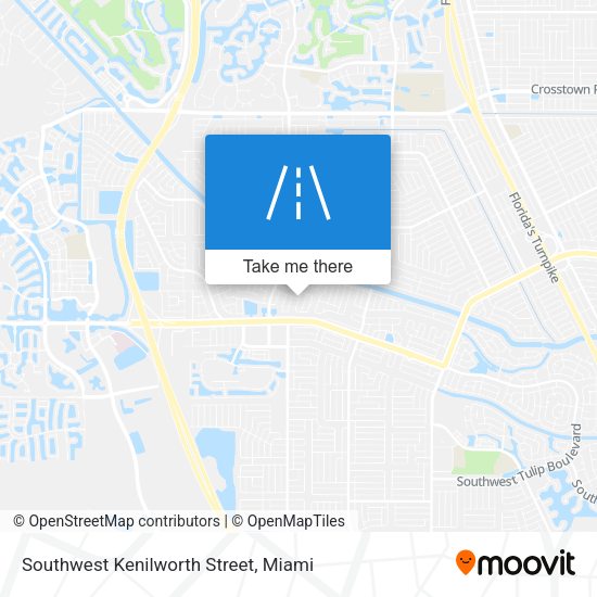 Mapa de Southwest Kenilworth Street