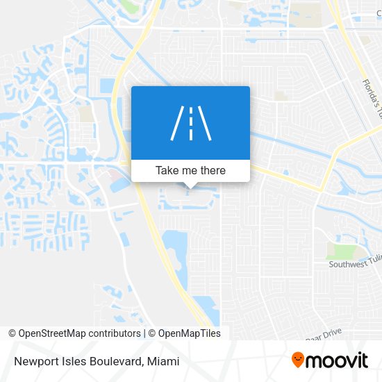 Mapa de Newport Isles Boulevard