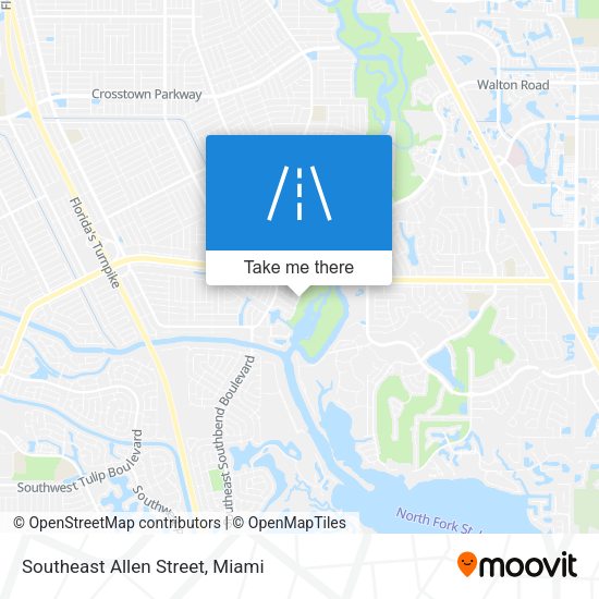Southeast Allen Street map