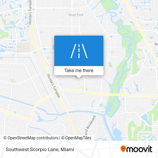 Mapa de Southwest Scorpio Lane