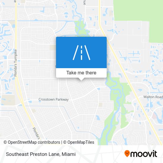 Southeast Preston Lane map