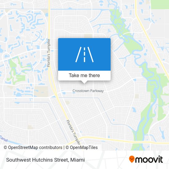 Southwest Hutchins Street map