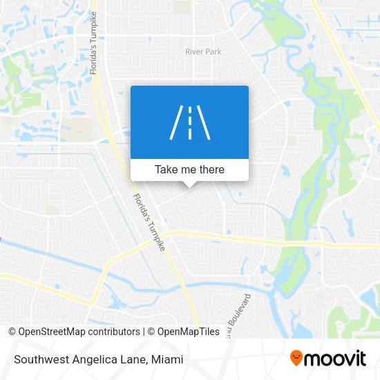 Southwest Angelica Lane map