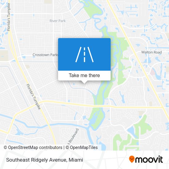 Southeast Ridgely Avenue map
