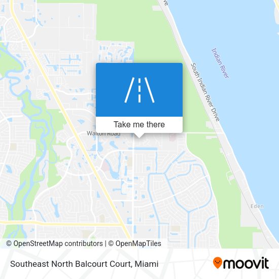 Southeast North Balcourt Court map