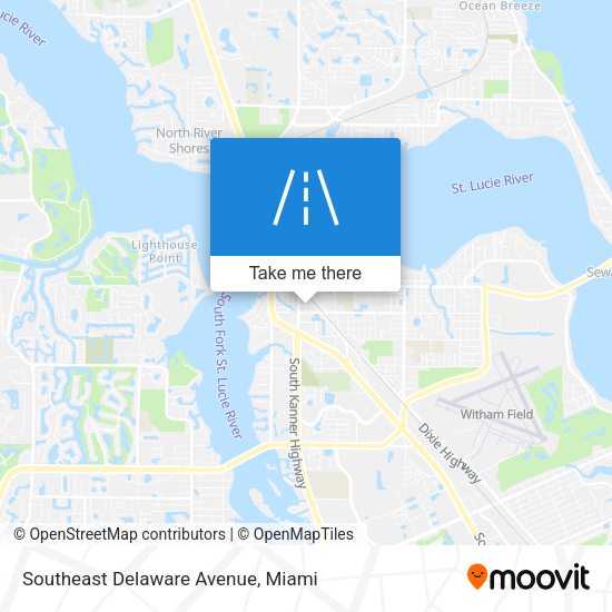 Southeast Delaware Avenue map