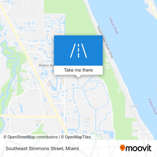 Southeast Simmons Street map