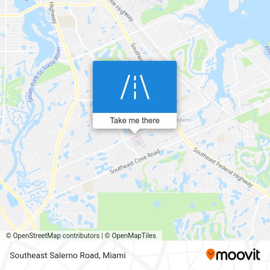 Southeast Salerno Road map