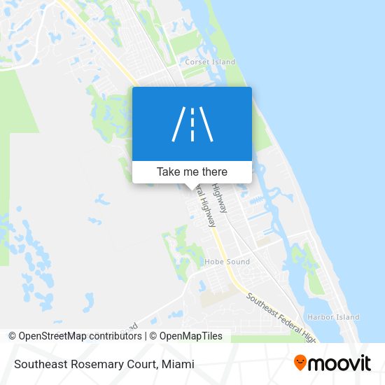 Mapa de Southeast Rosemary Court
