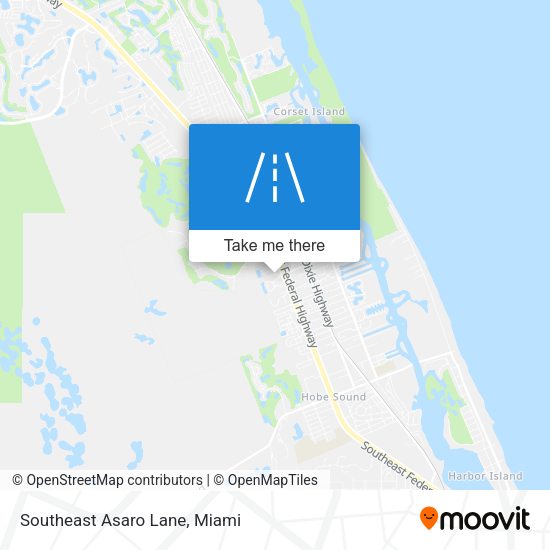 Mapa de Southeast Asaro Lane