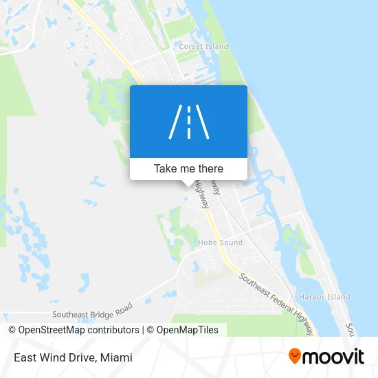 East Wind Drive map
