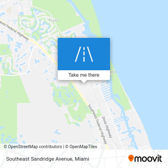 Southeast Sandridge Avenue map