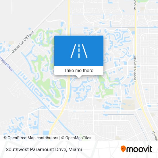 Southwest Paramount Drive map