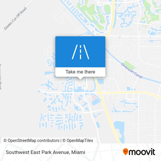 Southwest East Park Avenue map