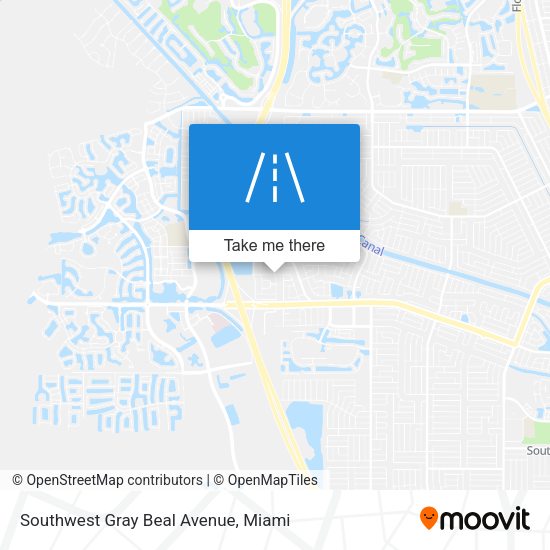 Mapa de Southwest Gray Beal Avenue