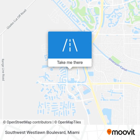 Southwest Westlawn Boulevard map