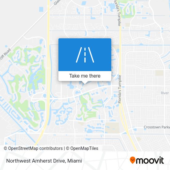 Northwest Amherst Drive map