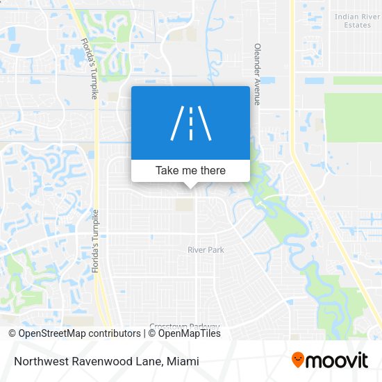 Northwest Ravenwood Lane map