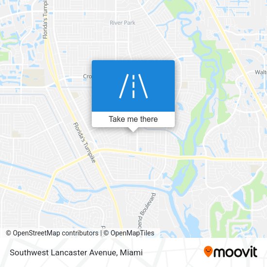 Mapa de Southwest Lancaster Avenue