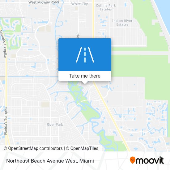 Northeast Beach Avenue West map
