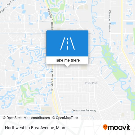 Mapa de Northwest La Brea Avenue