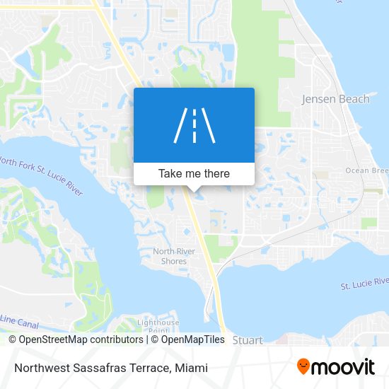 Mapa de Northwest Sassafras Terrace