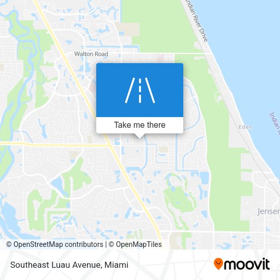 Southeast Luau Avenue map