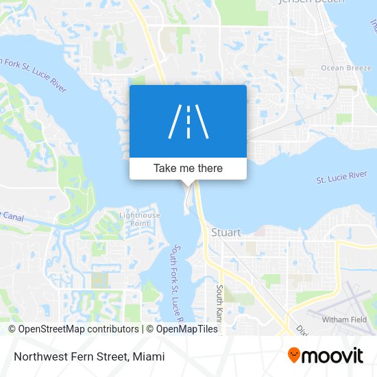 Northwest Fern Street map