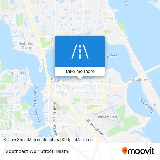 Southeast Weir Street map