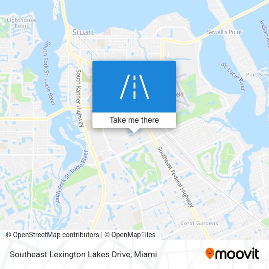 Mapa de Southeast Lexington Lakes Drive