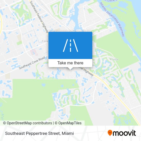 Mapa de Southeast Peppertree Street