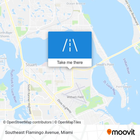 Southeast Flamingo Avenue map