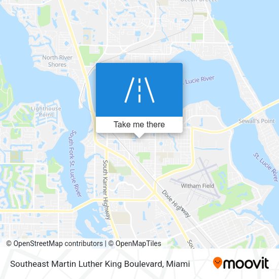 Southeast Martin Luther King Boulevard map