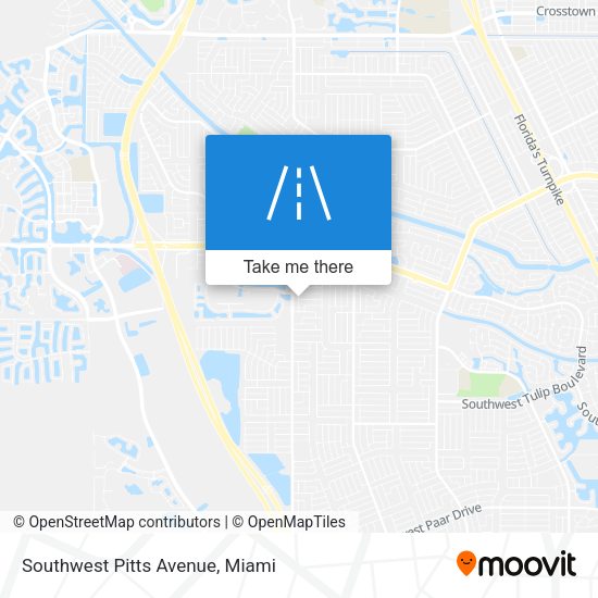 Mapa de Southwest Pitts Avenue