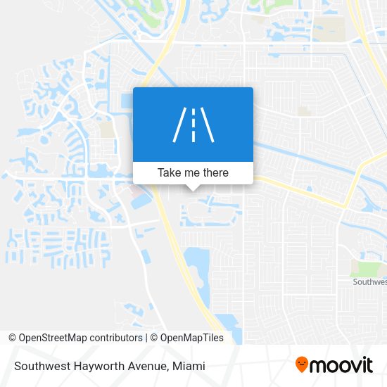 Mapa de Southwest Hayworth Avenue