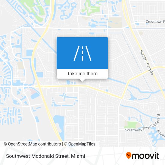 Southwest Mcdonald Street map