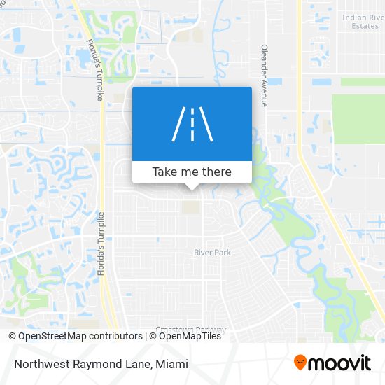 Northwest Raymond Lane map