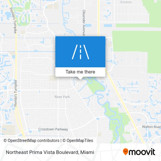 Northeast Prima Vista Boulevard map