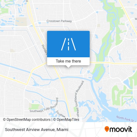 Southwest Airview Avenue map
