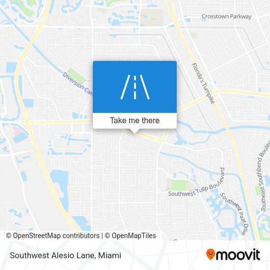 Southwest Alesio Lane map