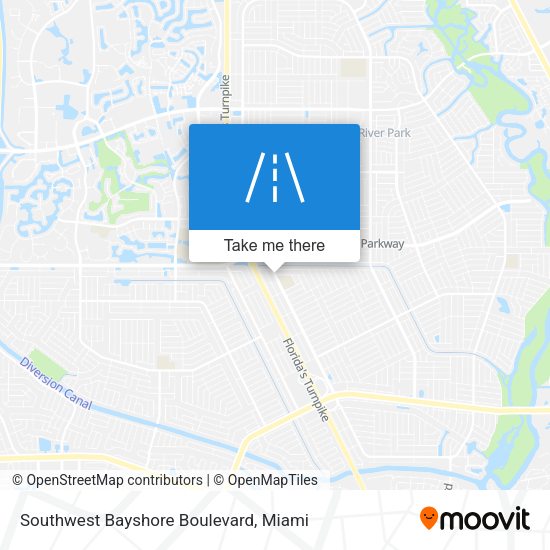 Southwest Bayshore Boulevard map