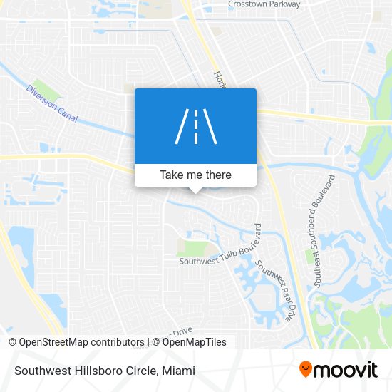 Mapa de Southwest Hillsboro Circle