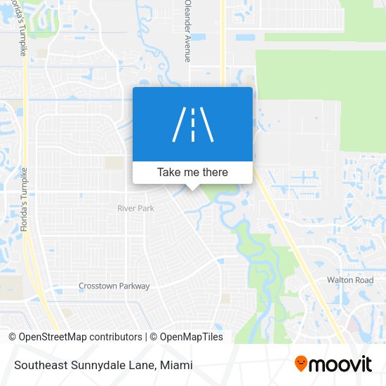 Southeast Sunnydale Lane map