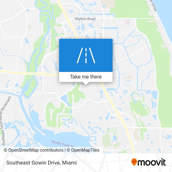 Southeast Gowin Drive map