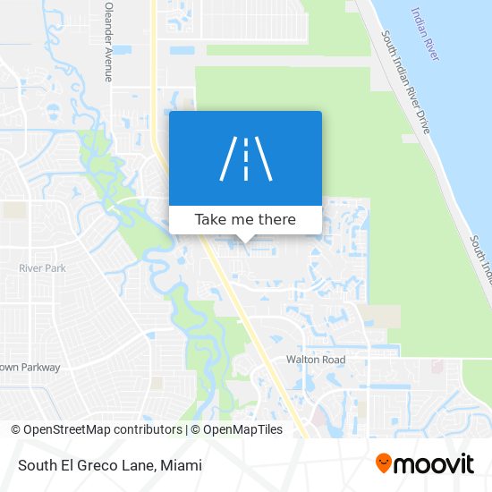 South El Greco Lane map